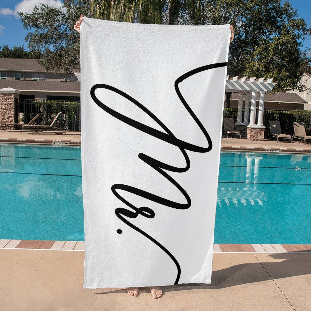 Mr. and Mrs. Beach Towel {Wedding Gift}