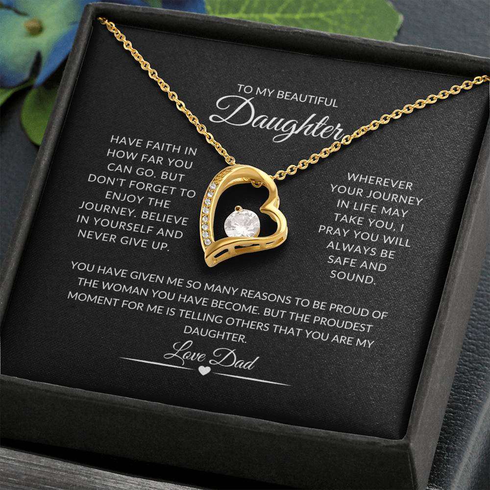 TO MY BEAUTIFUL DAUGHTER NECKLACE