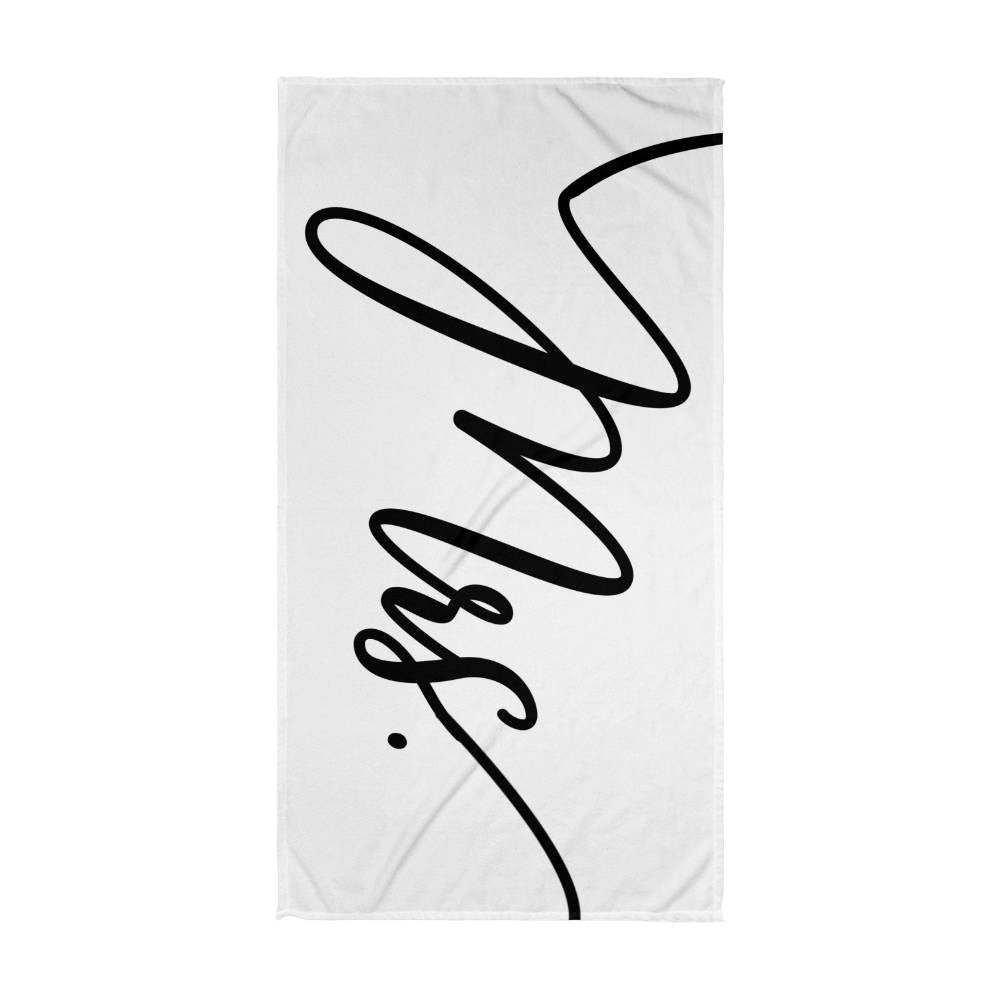 Mr. and Mrs. Beach Towel {Wedding Gift}